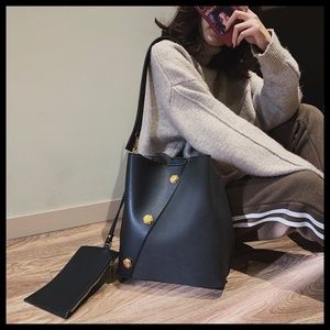 NEW ZOE Rivet Bucket Bag